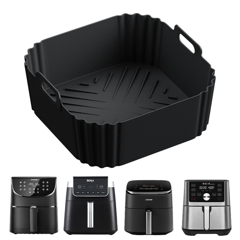 22.5cm Silicone Air Fryer Liners Reusable Non-Stick Basket for Ninja AF181 AF180 AF141 AF140 Other 5-8QT Air Fryer Accessories