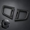 2pcs Carbon Fiber Window Glass Lift Switch Panel Trim for Honda CRV Haoying 2017-2022 Interior Modification