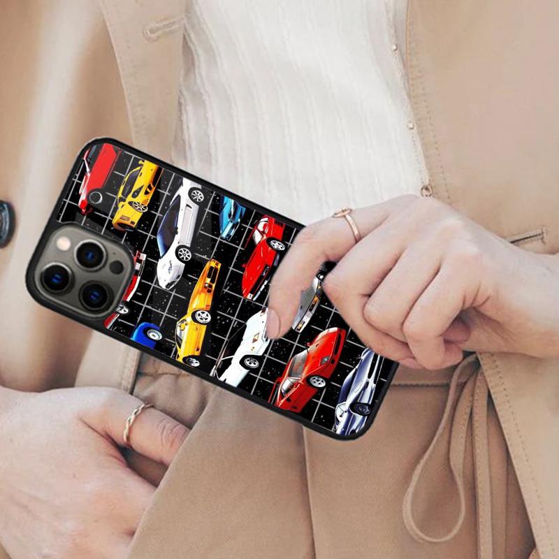 Спортивные Классические Автомобили Магнитный Чехол Для Телефона Для APPLE iPhone 17 Air 16 14 13 12 Pro Max 15 Plus Беспроводная Зарядка С Чехлом MagSafe