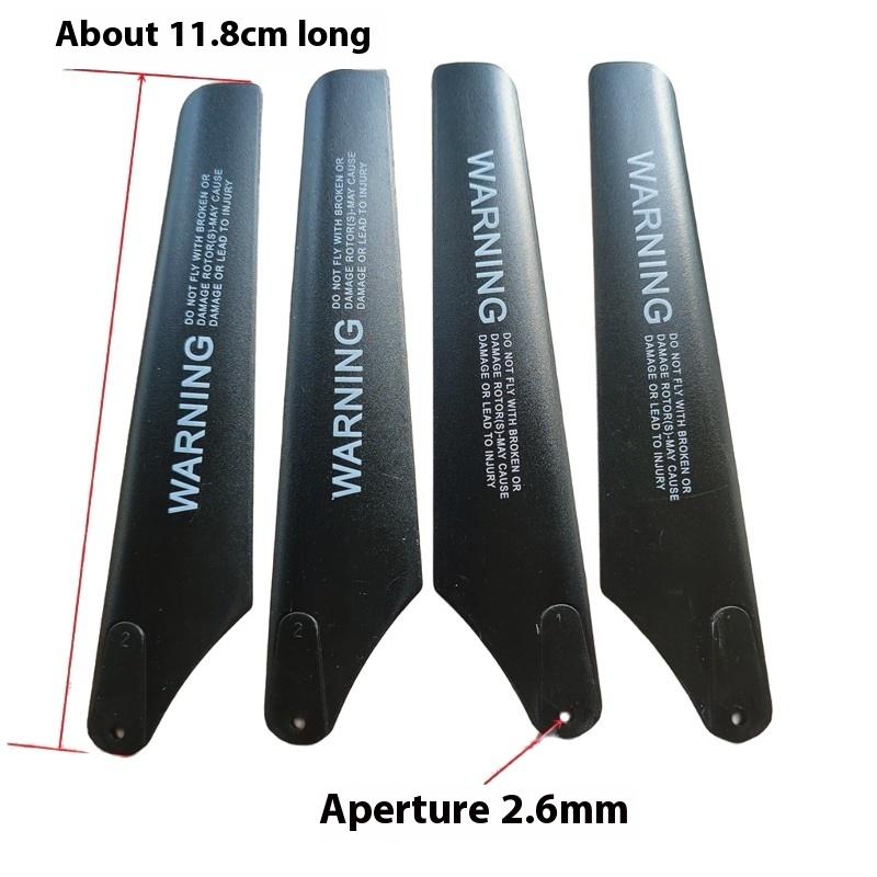 1 Set Rc Spare Parts For Syma S39 Wind Leaf Fan Main Blade Props Connect Buckle Flybar Tail Blade R/C Helicopter Toy Model