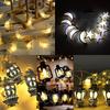 EID Mubarak Decor Ramadan Decorations Moon Star Led String Lights For Home Islam Muslim Event Party Supplies Eid al-Fitr Decor