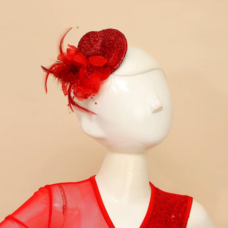 1 шт. Заколки для волос Перо Женские аксессуары для волос Фасинатор Головной убор Декор из жемчуга