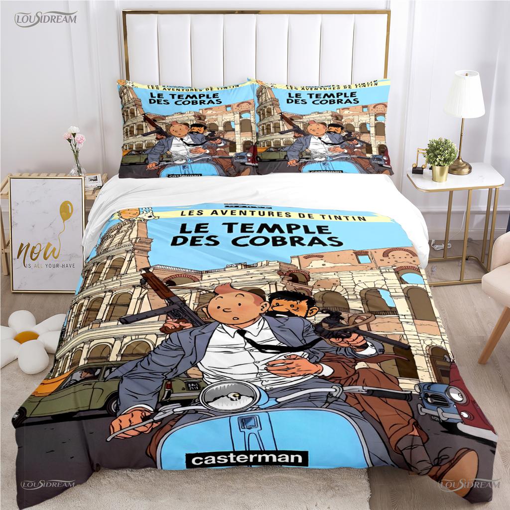 Comforter Casal Cartoon Dog Funny All Season Comforter Bedding Sets Soft And S Single/Double/Queen/King