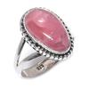 Natural Rhodochrosite Gemstone 925 Solid Sterling Silver Jewelry Ring S.6 D0s94