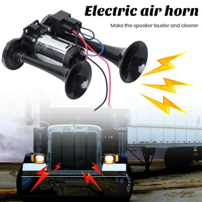 Трубы с двойным компрессором Air Horn с установкой Простой супер универсальный мощный громкий грузовик
