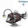 1038 деталей Механический Высококачественный Фонарный Рыба Первый Класс Moc Высококачественный Конструктор Первый Класс Строительные Блоки