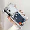 Мягкий чехол-кошелек с покрытием, чехол для телефона для Samsung Galaxy S25 S24 S23 S22 S21 S20 FE Note 20 Ultra, прозрачный противоударный чехол