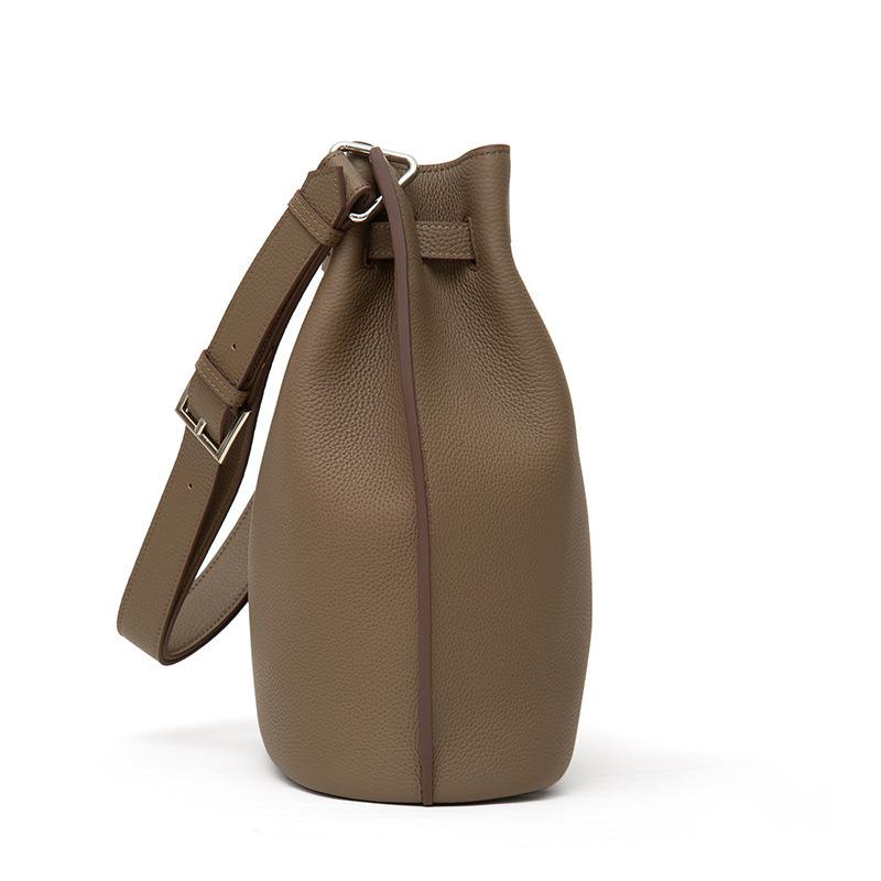 Новая сумка-ведро из коровьей кожи Togo, повседневная, на одно плечо, кожаная сумка-тоут SoKelly в форме подковы, на одно плечо
