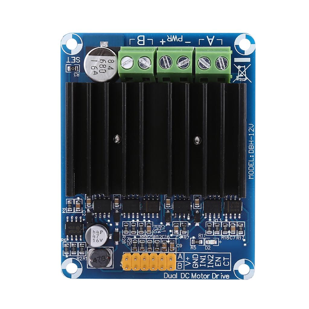1 шт. DC5 12V 0A 30A Двухканальный H-мостовой модуль платы драйвера двигателя