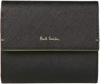 Paul Smith Colored Edge Black Men's Tri-fold Wallet,