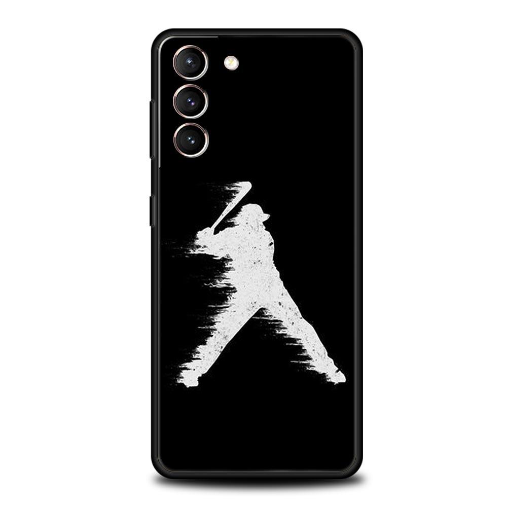 Baseball Phone Case For Samsung Galaxy S23 Ultra S22 S21 S20 FE 5G S10 S10E S9 S8 Plus Note 20 Soft Silicone Cover Bumper