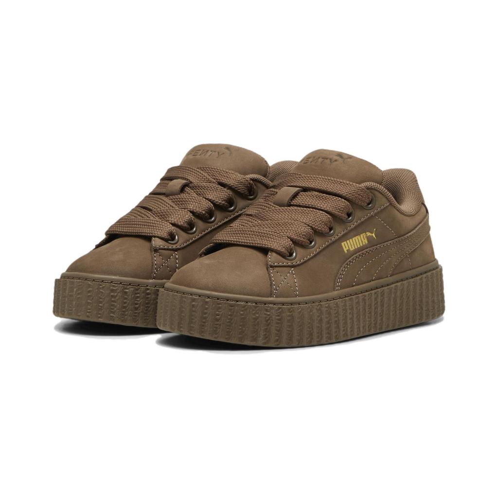 Puma Fenty x Creeper Phatty Little Kid Earth Tone Pack - Полностью серо-коричневые детские кроссовки коричневый золотистый теплый белый 399867-01