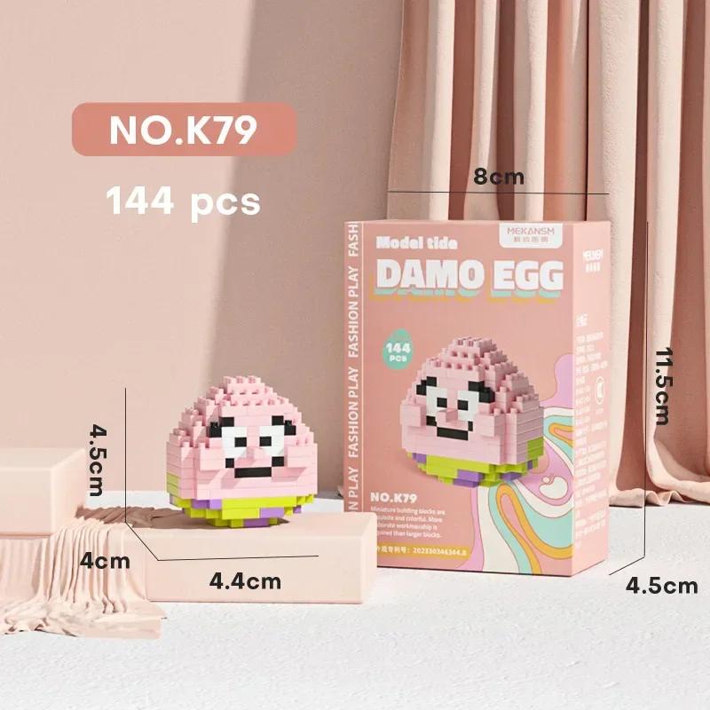 Стич ЛинаБелл Хелло Китти Sanrio Строительные Блоки Damo Яйцо Мультяшные Фигурки Кирпичики Детские Конструкторы Модель Подарок