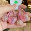 Gradient Elastic Hair Band Crack Heart Hair Ties New Ponytail Holder  for Girl