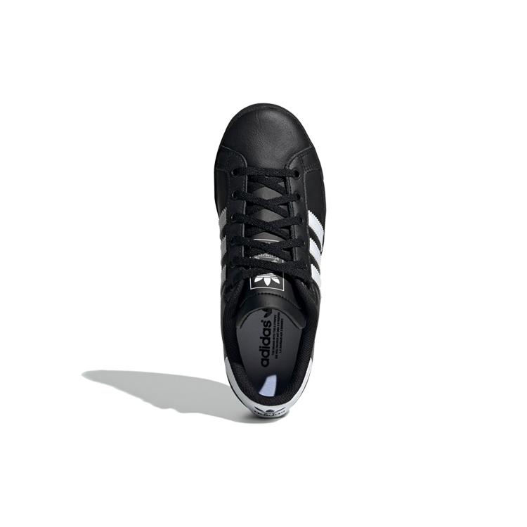 adidas Оригинальные Coast Star J Нескользящие Низкие Детские Скейтбордические Кроссовки Черно-Белые Подростковые EE9699