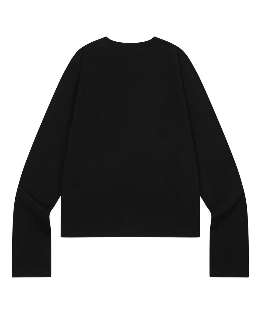 MUCENT Lunette Gingham Check Signature Logo Long Sleeve Tee (2 Colors)