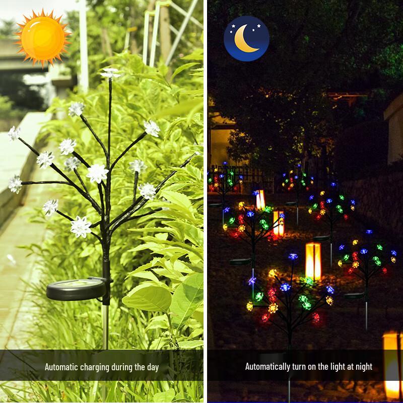 Solar Cherry Blossom Tree Garden Lights