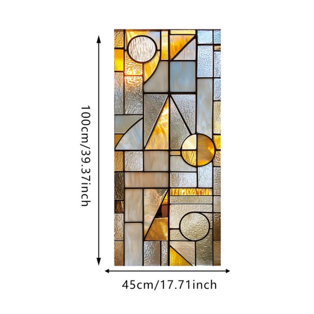 45*100cm Privacy Window Film Static Cling Frosted Window Film Stained Glass Stickers Glass Door