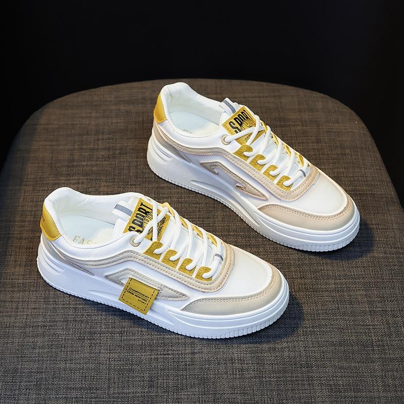 Осенние маленькие белые туфли женские 2025 новые универсальные популярные туфли для весенних видов спорта дышащая повседневная спортивная обувь