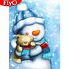Diamond Painting Christmas Snowman Bear Full Square Round Drill Diamond Embroidery Sale Landscape Cross Stitch Home Decor