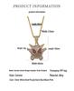 European & American Cartoon Anime Gengar Pendant Little Monster Rhinestone Hip Hop Necklace