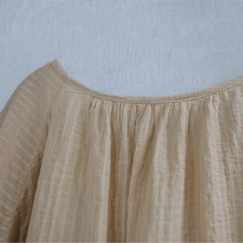 Johnature Женские винтажные футболки с рукавами летучая мышь, полосатые летние футболки с круглым вырезом, свободные, мягкие