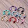 U-образное унисекс кольцо в носу поддельная мода в стиле панк обруч из нержавеющей стали кольца для перегородки украшения для тела поддельные кольцо в носу аксессуары для пирсинга носа