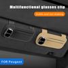 FHP3   New 2025 Leather Sunglasses Clip and Clip Car Sunshade Sunglasses Holder Magnetic Accessory For MERCEDES BENZ W211 W204 W210 W20