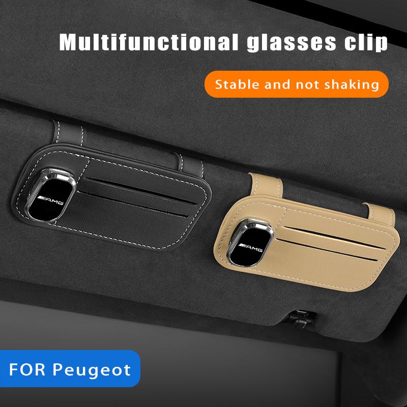 FHP3   New 2025 Leather Sunglasses Clip and Clip Car Sunshade Sunglasses Holder Magnetic Accessory For MERCEDES BENZ W211 W204 W210 W20