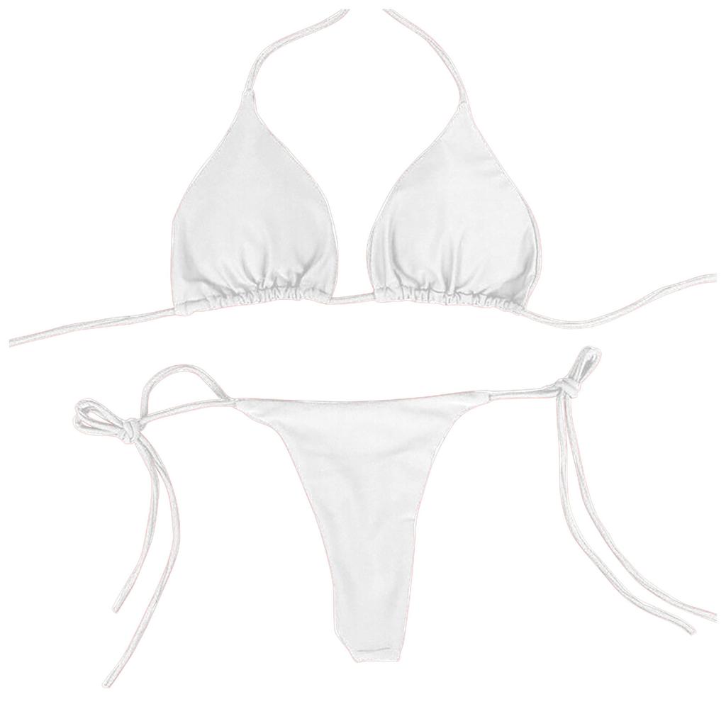 Summer Sexy Women Sports Swimsuit Sexy Bikini Lingerie (No Padding)