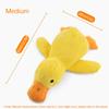 Booteely Dog toy plush companion sleeping duck bite resistant teeth grinding sound relief duck sound toy