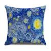 Vintage Art Cushion Cover Van Gogh Oil Painting Pillowcase Living Room Sofa Decoration Pillowcase