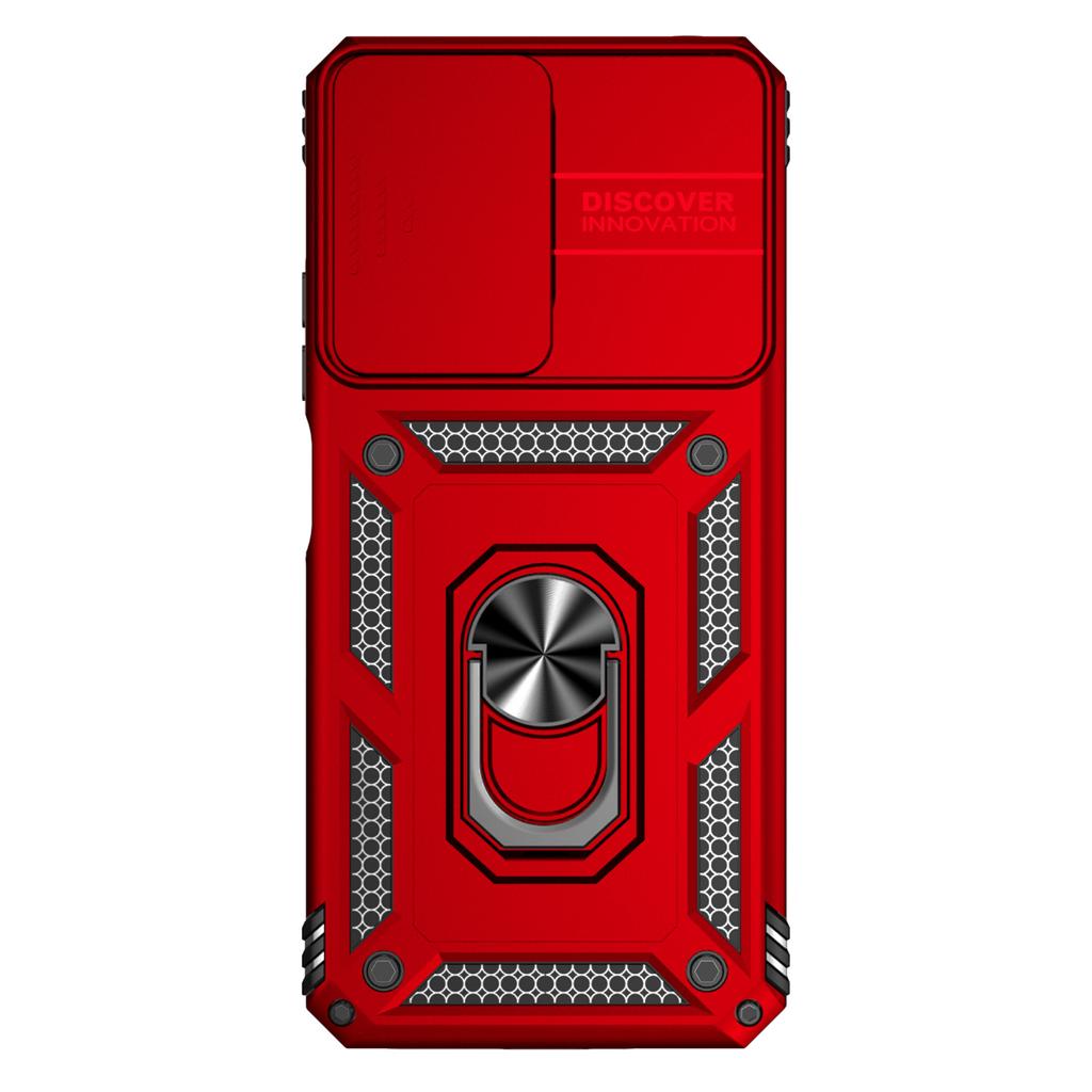 Для Xiaomi Редми Примечание 12 (5G)/ Xiaomi Poco X5 Бронированный чехол для телефона Защита объектива камеры Металлическое кольцо-подставка Противоударный чехол