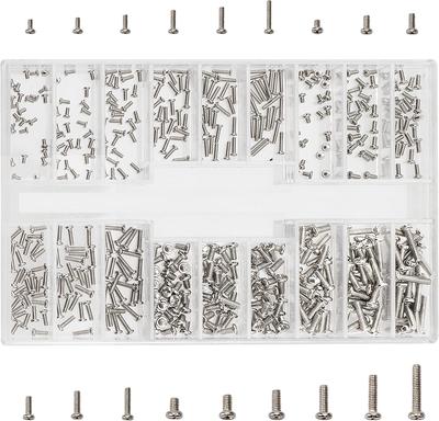 500 шт. винтов для ноутбуков, M1.2/M1.4/M2 маленькие микро крошечные винты для электроники, мини-винт для замены компьютера для очков часов SSD M.2 жесткий диск