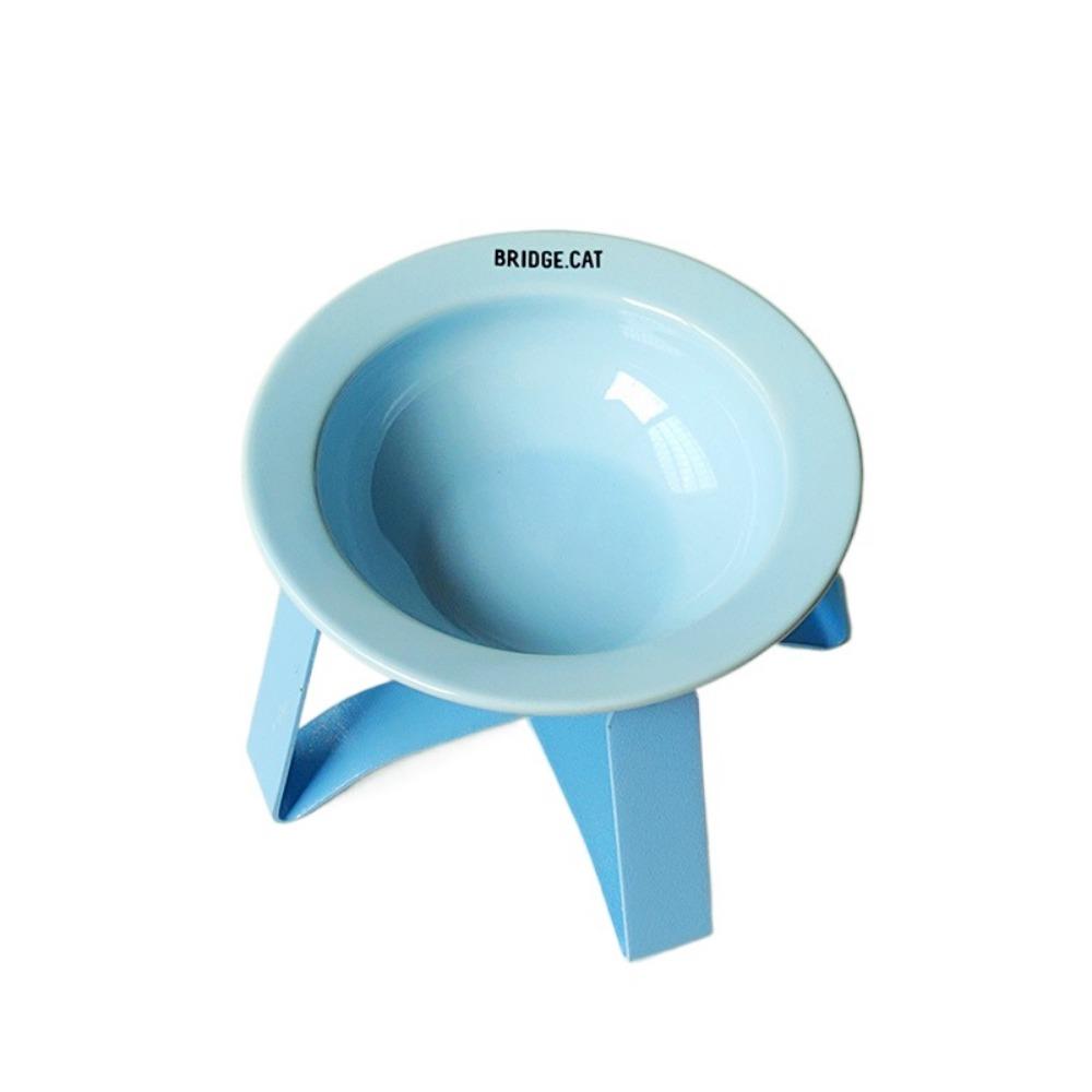 Pet Supplies Ceramic Flying Disc Pet Bowl Korean Style Multicolor UFO Cat Bowl Anti-Tip Round Cat Feeding Bowls For Cat and Dog