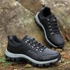 TUINANLE Men's Hiking Shoes Leather Outdoor Shoes Wear-resistant Men Trekking Walking Hunting Sneakers