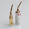 4Pcs/Set Audio Jack Plug 2mm Gold-Plated Banana Plugs Video Speaker Plug Adapter Easy to Install