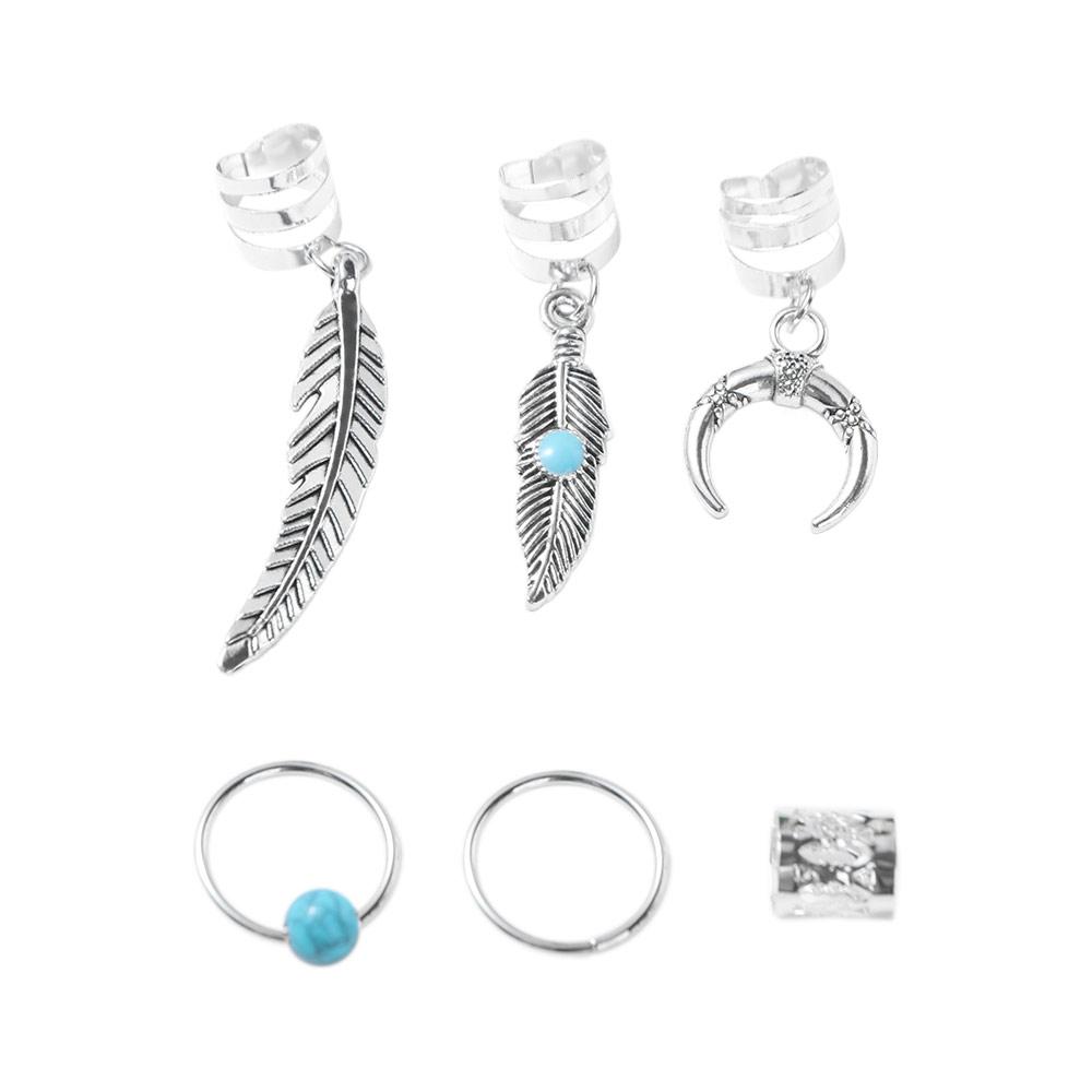 31pcs Dread Locks Hollow Out Hair Ring Hair Braiding Hair Braid Tubes Dreadlocks Beads Decor