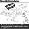 Pair of Air Intake Inlet Duct Tube Hose 1120943482 + 1120943582 Compatible with Mercedes Benz E320 3.2L 2003-2005