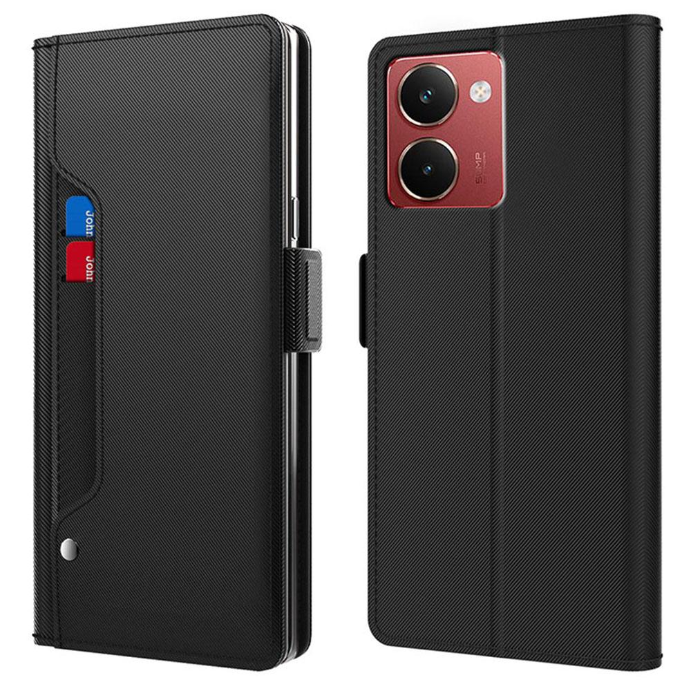 For Realme P3 Ultra 5G Case Stand PU Leather Phone Cover Card Holder Mirror