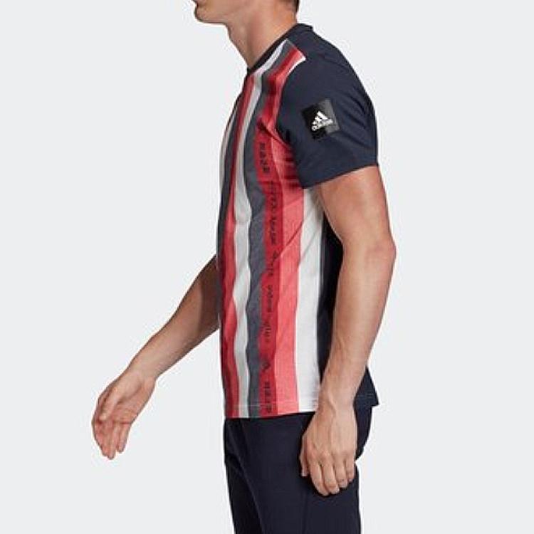 Adidas MHE GFX 1 Спортивная футболка с круглым вырезом и короткими рукавами, мужские топы, светло-малиновые FI4033