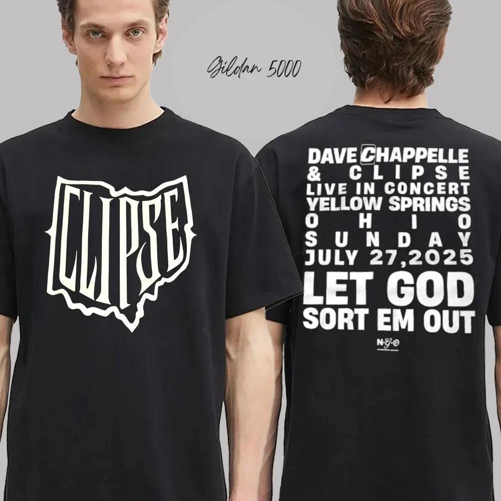Dave Chappelle X Clipse Live In Concert Merch Tee Let God Sort Em Out T-shirt