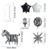7Pcs/set Jungle Party Theme Foil Balloons Kids Birthday Party Decoration Zebra Giraffe Cute Animals Ball Air Globos Toys Gifts
