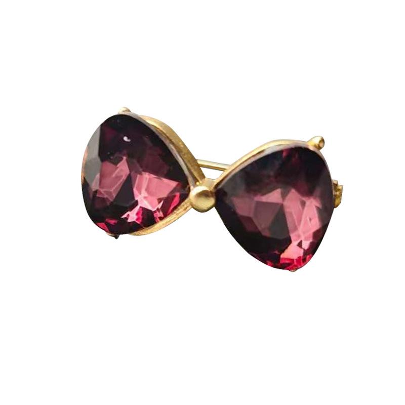 Креативная брошь-бант со стразами: Сладкий аксессуар с высоким блеском для женщин