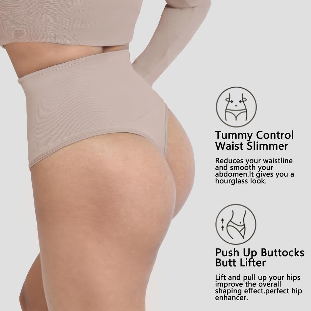 Внешняя торговля TikTok Горячая распродажа Сексуальные корректирующие трусики-стринги Нижнее белье Высокая талия Контроль живота Бесшовный Нейлон