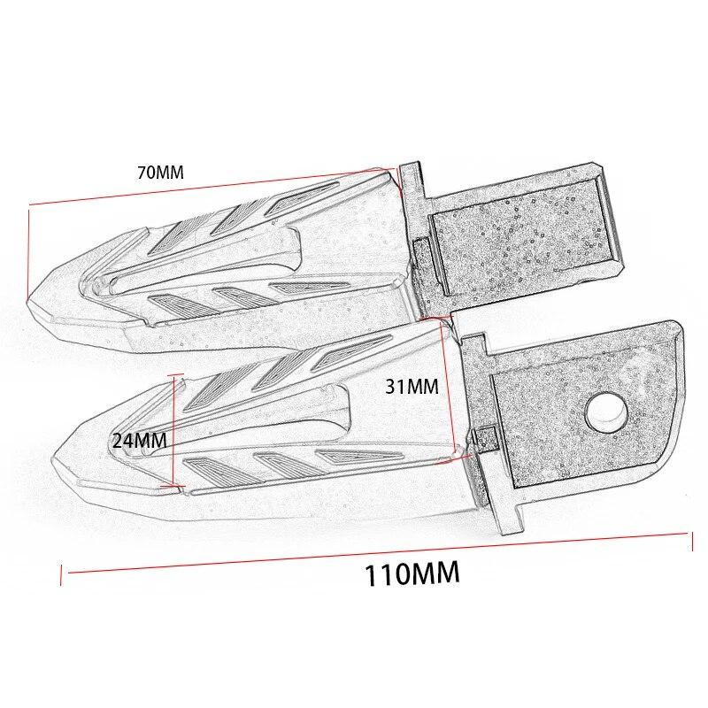 Для Yamaha MT-03 MT 03 MT03 2015 2016 2017 2018 мотоцикл задние ступеньки пассажирские ступеньки аксессуары высокого качества