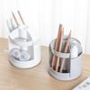 360 Degree Rotating Table Storage Organizer Wide Application PP Stationery Caddy Pen Storage Box for Student