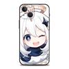 Genshin Impact Game Роскошный чехол для телефона iPhone 13 15 14 12 11 Pro MAX XR X SE XS 7 8 Plus Силиконовый черный защитный чехол