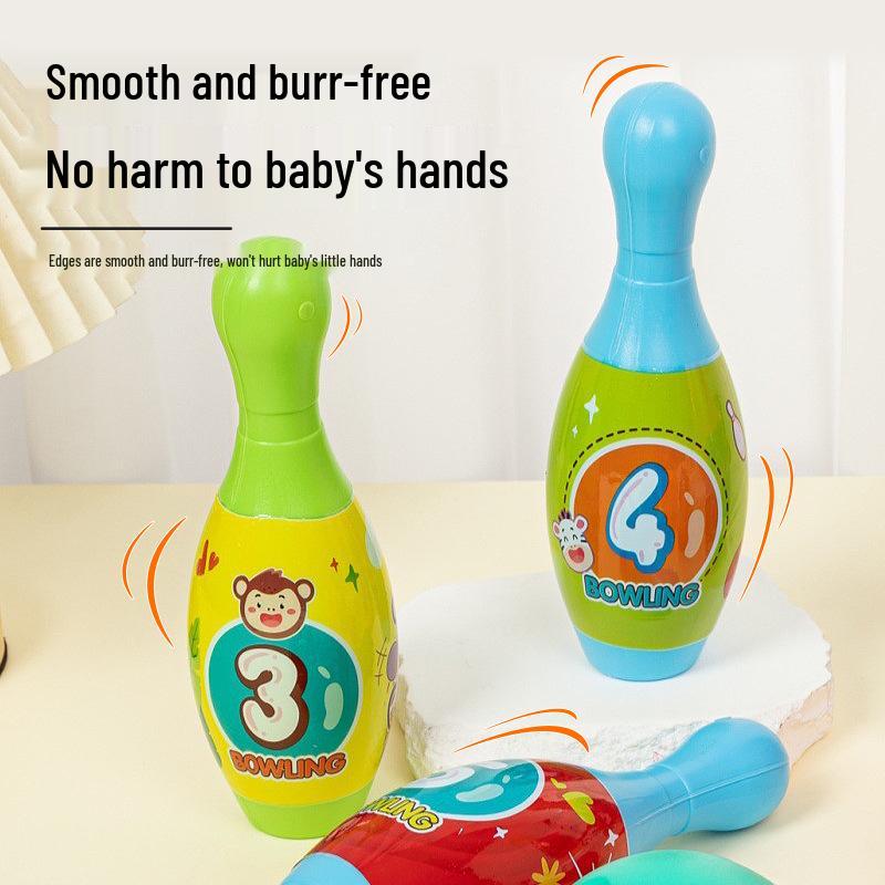 Kid's Bowling Toy Set: Interactive Parent-Child Ball Games Gift Box for Fun Catch and Throw Activities in Kindergarten Classes