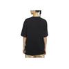 Jordan Logo Geometric Pattern Printed Round Neck Short Sleeve Drop Shoulder T-Shirt Women T-Shirt Black CW3945-010